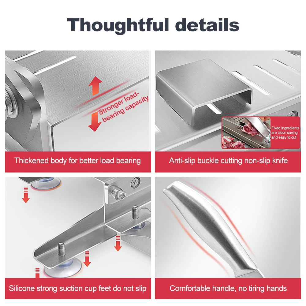 Stainless Steel Meat & Fish Cutter Knife – Frozen Meat, Bone Chopping & Kitchen Cutting Tool