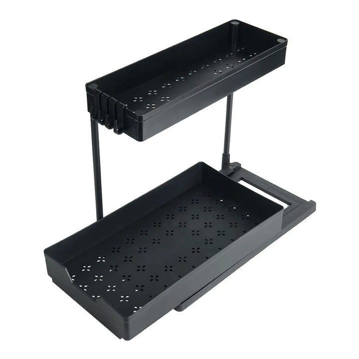 Lifeideas Pull-Out Kitchen Storage Rack – Multifunctional Dish Drainer & Countertop Organizer