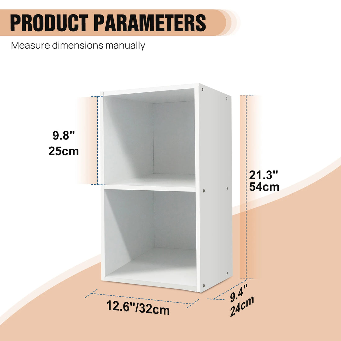 Cube Bookcase, 5 Tier Storage Cabinet, Wooden Display Shelf, Floor Standing Cabinet, Office, Living Room, Bedroom Furniture