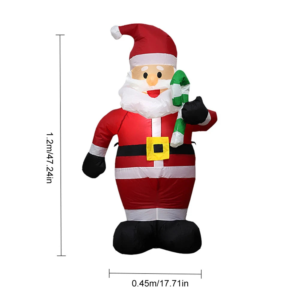 LED Inflatable Christmas Doll – Lighted Giant Festival Ornament for Outdoor & Indoor Decor | Holiday Gift