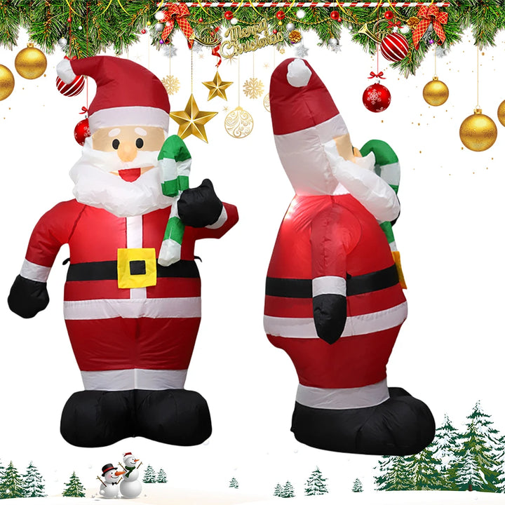 LED Inflatable Christmas Doll – Lighted Giant Festival Ornament for Outdoor & Indoor Decor | Holiday Gift