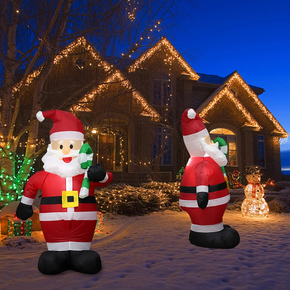 LED Inflatable Christmas Doll – Lighted Giant Festival Ornament for Outdoor & Indoor Decor | Holiday Gift