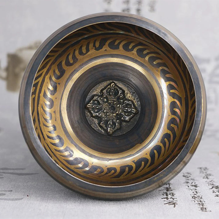 Tibetan Singing Bowl Set – Metal Buddha Meditation Sound Bowl with Striker for Yoga & Healing