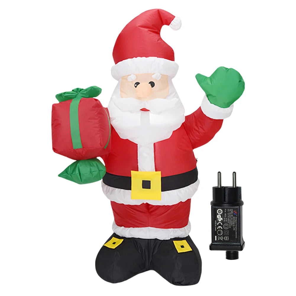 LED Inflatable Christmas Doll – Lighted Giant Festival Ornament for Outdoor & Indoor Decor | Holiday Gift