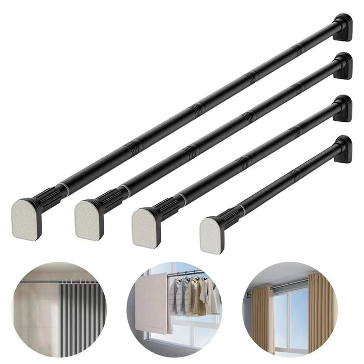 Heavy-Duty Extendable Telescopic Shower Curtain Rod – Adjustable Bath & Window Rail